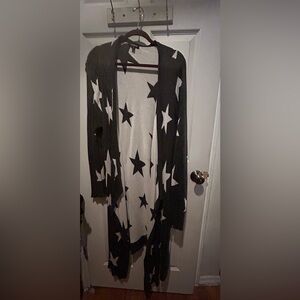 Very long star cardigan from Torrid